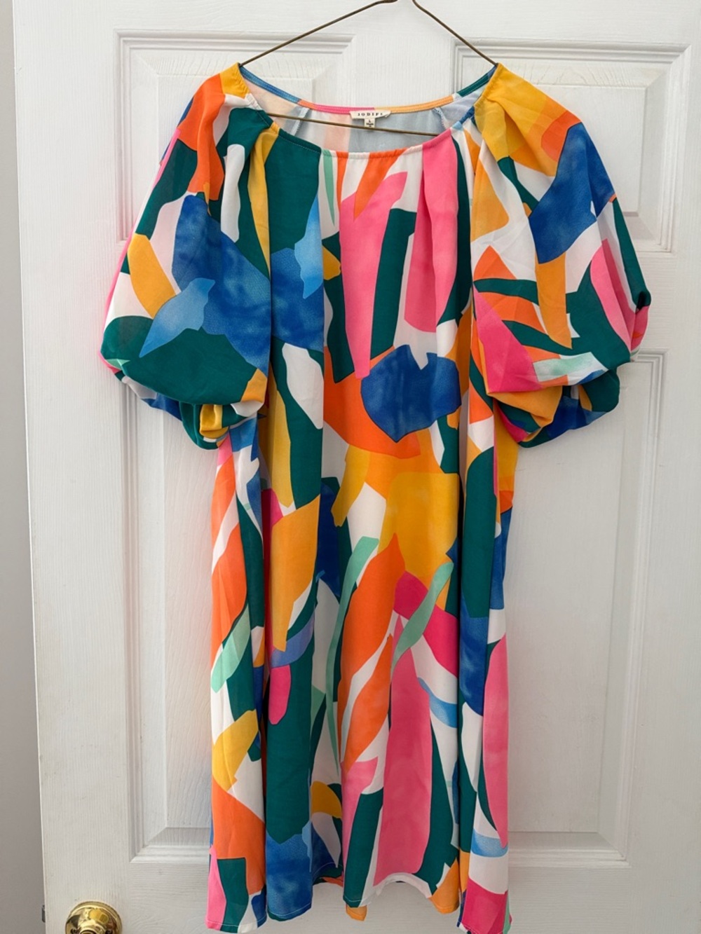 JODIFL Multicolor Abstract Ruffle Dress